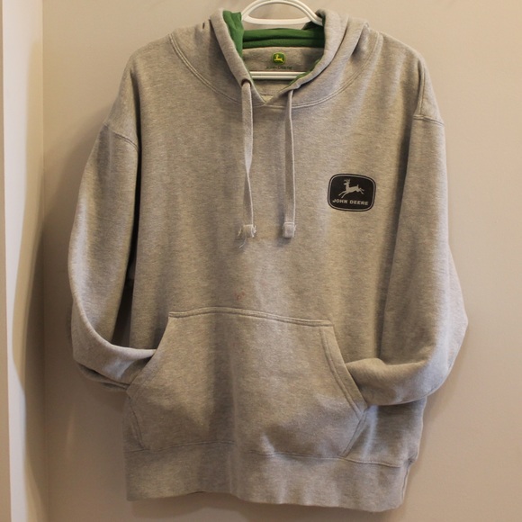 grey john deere hoodie